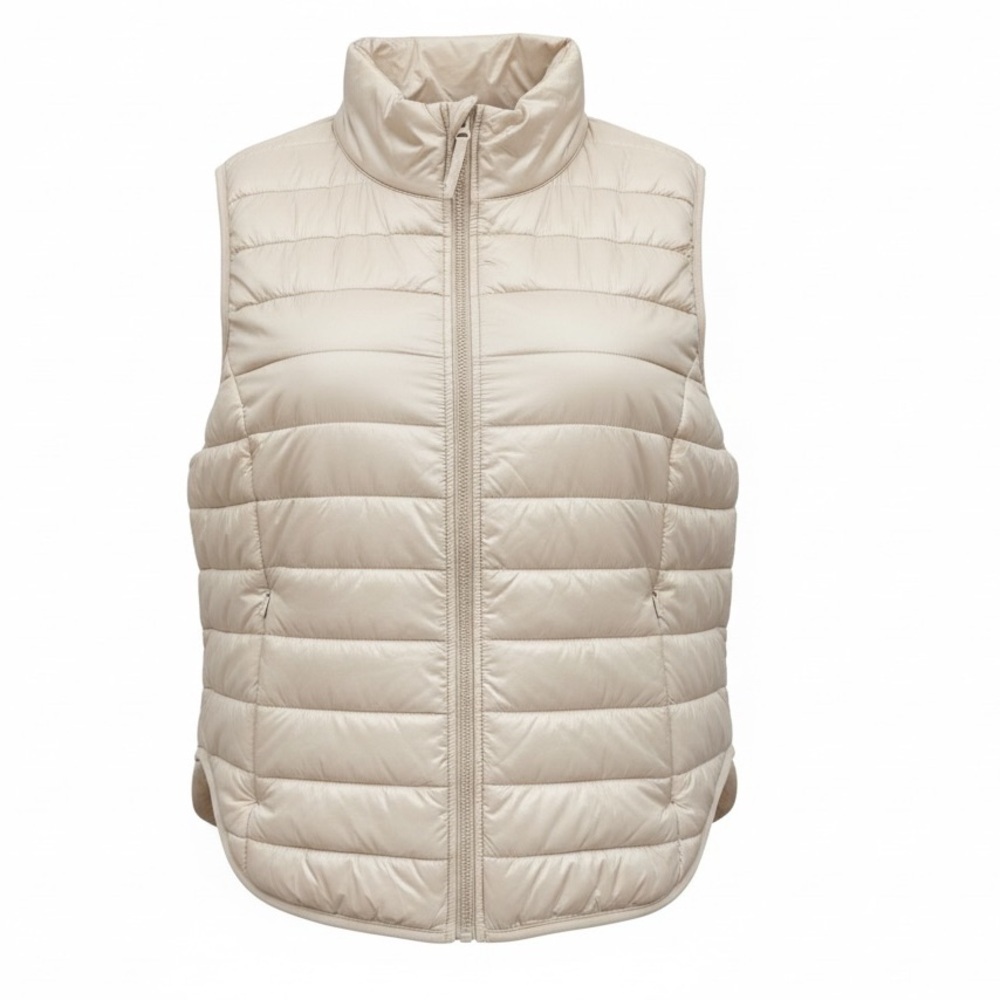 JoyLab women's quilted puffer vest Ivory